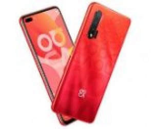 Huawei Nova 6 5G в красном корпусе на официальном рендере