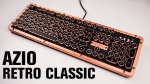 Клавиатура AZIO с ретро дизайном