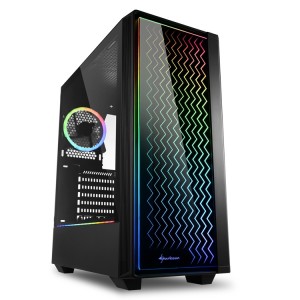 Корпуса Sharkoon RGB Lit 100/200 получили яркую переднюю панель