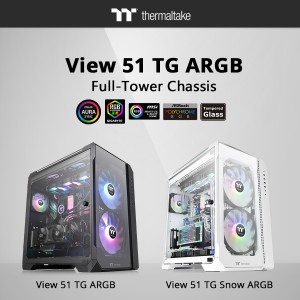 Представлен игровой корпус Thermaltake View 51 Tempered Glass ARGB Edition