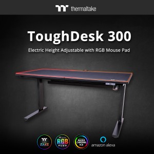 Представлены стол Thermaltake ToughDesk 300 и кресло CyberChair E500