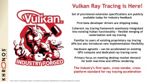 Khronos Group начала работу над внедрением Vulkan Ray Tracing