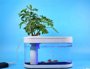 Умный аквариум от Xiaomi с горшком для комнатного цветка