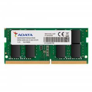 Представлены ADATA DDR4-3200 U-DIMM и SO-DIMM объемом 32Гб
