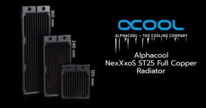 Alphacool представила серию тонких радиаторов NexXxoS ST25