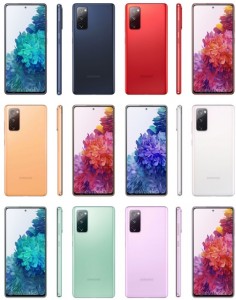 Samsung Galaxy S20 FE 5G выйдет в нескольких цветах