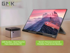 Авторы GMK NucBox выпустили 14-дюймовый сенсорный 4K-дисплей 