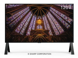 Представлен 120-дюймовый 8К-дисплей Sharp 8M-B120C