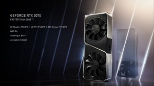 NVIDIA RTX 3070 начнут продавать 15 октября