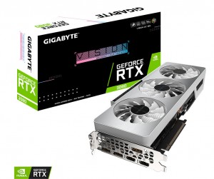 Gigabyte анонсировала видеокарту GeForce RTX 3080 VISION OC в белом исполнении