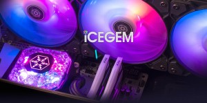 SilverStone IceGem AIO водяное охлаждение с красивым блоком ЦП