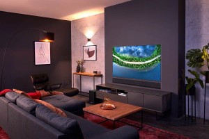 LG Soundbar воспроизводит исключительный звук и полностью совместима с OLED-телевизорами