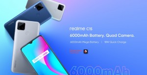 Брэнд realme представила смартфон C15 Qualcomm Edition с аккумулятором 6000 мАч