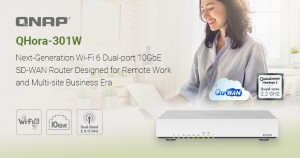 QNAP Systems выпустила роутер QHora-301W с Wi-FI 6 и двумя портами 10 GbE