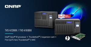QNAP TVS-h1288X и TVS-h1688X - сетевое хранилище с поддержкой Thunderbolt 3