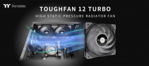 Thermaltake представила вентилятор Toughfan 12 Turbo с высоким статическим давлением
