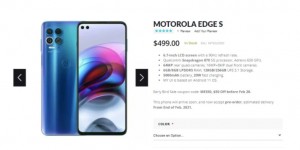 Motorola Edge S уже активно продается