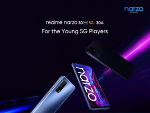 Смартфоны realme Narzo 30 Pro 5G и Narzo 30A анонсируют 24 февраля