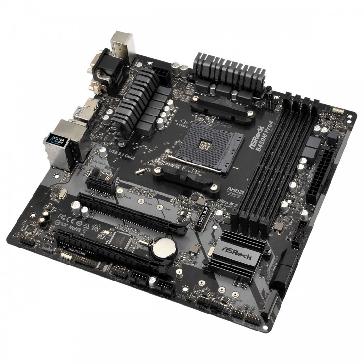 Asrock b450m pro4 f не запускается