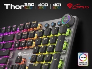 Genesis представила механические клавиатуры Thor 380, 400 и 401 RGB