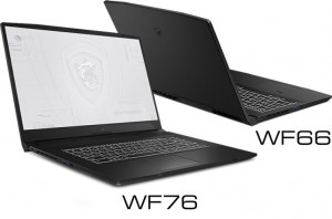 Представлены ноутбуки MSI WE76, WF76 и WF66 
