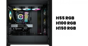 Corsair выпустила системы жидкостного охлаждения H55 RGB, H100 RGB и H150 RGB