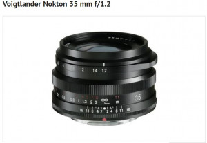 Объектив Voigtlander Nokton 35mm F/1.2 оценен в $650