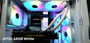 Enermax выпустила белые вентиляторы HF120 ARGB White с яркой подветкой