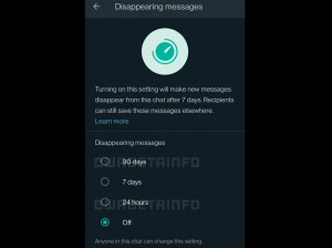 В WhatsApp введут функцию исчезающих сообщений через 90 дней