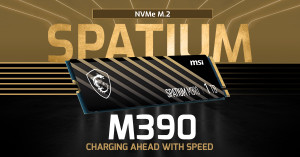 MSI выпускает твердотельный NVMe M.2 накопитель Spatium M390