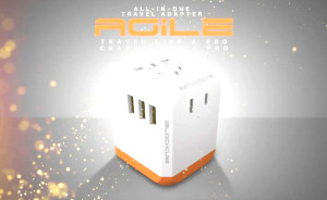 Travel Adapter Agile первый в мире адаптер для путешествий с 2 ​​портами переменного тока