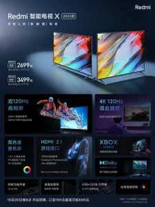 Представлены две модели Redmi Smart TV X 2022