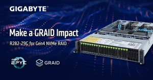 GIGABYTE представляет уникальное серверное решение для устранения недостатков RAID с GRAID SupremeRAID