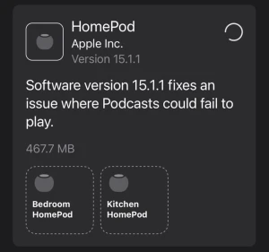 Вышло обновление программного обеспечения Apple HomePod 15.1.1