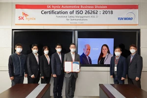 SK hynix получает сертификат ISO 26262 FSM