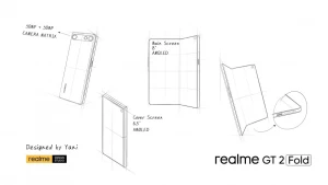 Эскизы будущего складного Realme GT 2 Fold