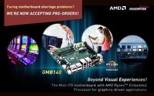 AxiomTek выпустила материнскую плату GMB140 со встроенным процессором Ryzen V1000