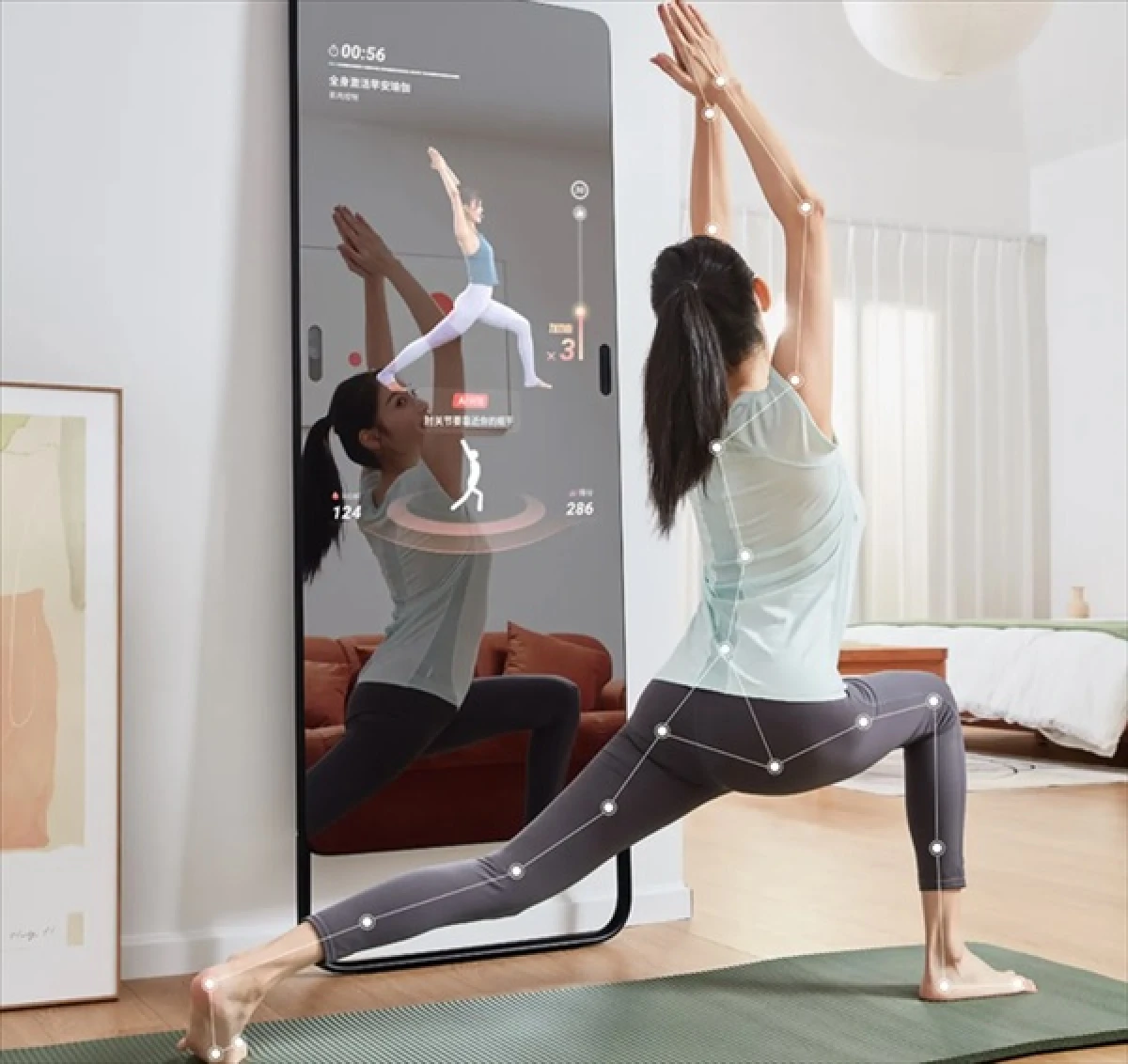 Baidu выпустила умное фитнес-зеркало Smart Fitness Mirror - MegaObzor