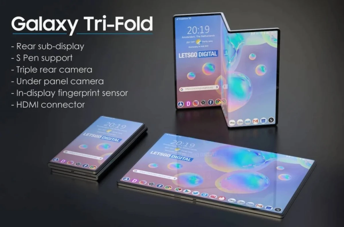 Патент смартфона Samsung Tri Folding - MegaObzor