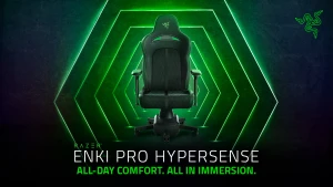 Представлено игровое кресло Razer Enki Pro HyperSense с тактильной отдачей