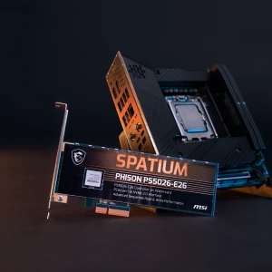 MSI и Phison совместно выпускают твердотельный накопитель Spatium E26 PCIe Gen5 AIC