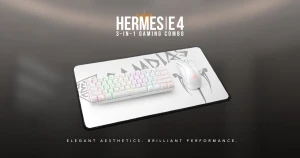 GAMDIAS представляет белый комплект игровой периферии HERMES E4