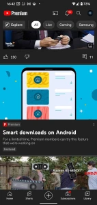 YouTube тестирует новую функцию Smart Downloads на Android