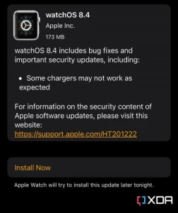 Apple выпускает watchOS 8.4 с исправлением ошибки зарядки