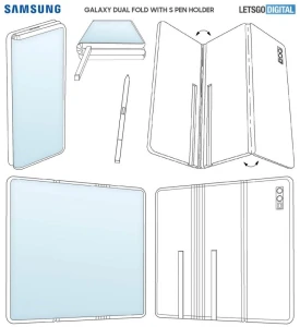 Новый патент Samsung Galaxy Dual Fold с поддержкой S Pen