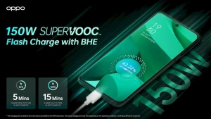 Oppo представила зарядное устройство SuperVOOC мощностью 150 Вт и технологию восстановления аккумулятора