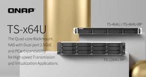 QNAP представляет четырехъядерную платформу NAS TS-x64U с двумя портами 2,5 GbE