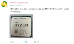 AMD просит производителей материнских плат убрать опцию разгона для Ryzen 7 5800X3D