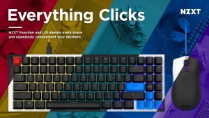 NZXT анонсировала свою первую клавиатуру Function и игровую мышь Lift