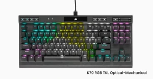 Corsair выпускает оптико-механическую игровую клавиатуру K70 RGB TKL CHAMPION SERIES
